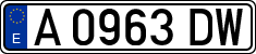 License plates of Spain, 1971 year series