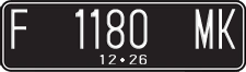 License plate of Indonesia, Regular plates