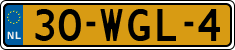 License plate of the Netherlands, Trailers