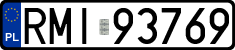 License plates of Poland, Regular car plates