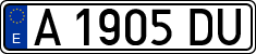 License plates of Spain, 1971 year series