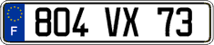 French license plate, FNI