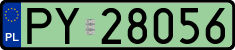License plates of Poland, Electric vehicles