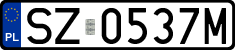 License plates of Poland, Regular car plates
