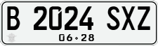 License plate of Indonesia, Regular plates