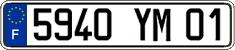 French license plate, FNI