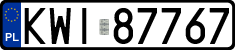 License plates of Poland, Regular car plates