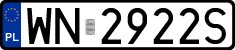 License plates of Poland, Regular car plates