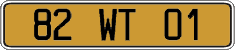 French license plate, FNI