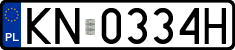 License plates of Poland, Regular car plates
