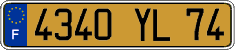 French license plate, FNI