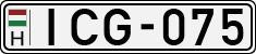 license plates of Hungary, Cars (1990)
