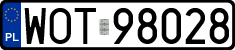 License plates of Poland, Regular car plates