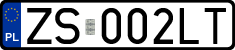 License plates of Poland, Regular car plates