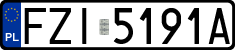 License plates of Poland, Regular car plates