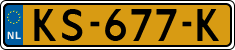 License plate of the Netherlands, Cars