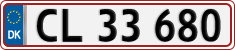 License plate of Denmark, Regular plates