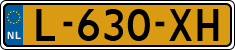 License plate of the Netherlands, Cars