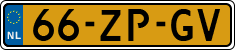 License plate of the Netherlands, Cars