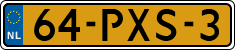 License plate of the Netherlands, Cars