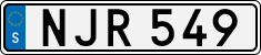 License plate of Sweden, Regular plates