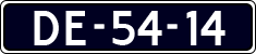 License plate of the Netherlands, Imported oldtimers (cars)