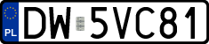 License plates of Poland, Regular car plates