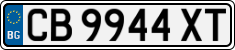 License plate of Bulgaria, Cars