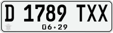License plate of Indonesia, Regular plates