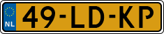 License plate of the Netherlands, Cars