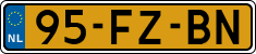 License plate of the Netherlands, Cars