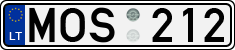 License plate of Lithuania, Cars