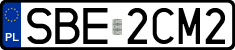 License plates of Poland, Regular car plates