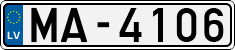 License plate of Latvia, Regular car plates