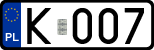 License plates of Poland, Regular car plates
