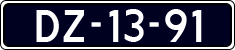 License plate of the Netherlands, Imported oldtimers (cars)