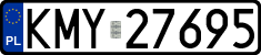 License plates of Poland, Regular car plates
