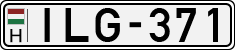 license plates of Hungary, Cars (1990)
