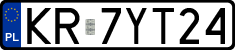 License plates of Poland, Regular car plates