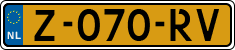 License plate of the Netherlands, Cars