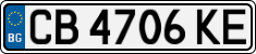 License plate of Bulgaria, Cars