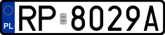 License plates of Poland, Regular car plates