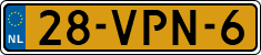 License plate of the Netherlands, Light Commercial Vehicles (1994 system)