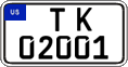 Federal license plates, US Army in Germany (temporary)