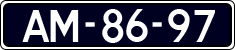 License plate of the Netherlands, Imported oldtimers (cars)