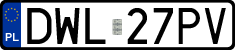 License plates of Poland, Regular car plates