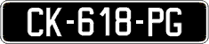 French license plate, SIV (oldtimers)