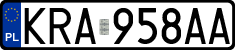 License plates of Poland, Regular car plates