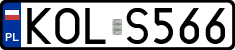 License plates of Poland, Regular car plates