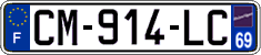 French license plate, SIV (ordinary)